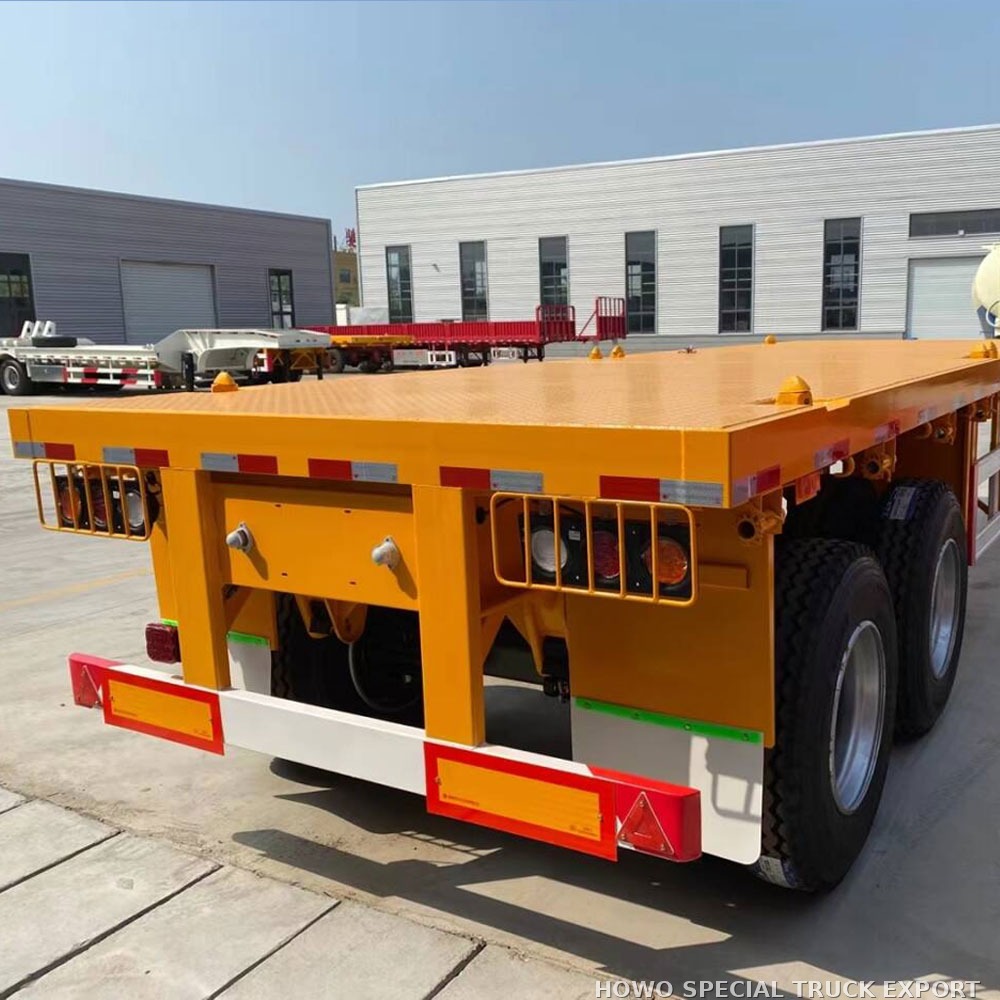 Semi-remorque plateau porte-conteneurs 2 essieux 20 ft 2 AXLE 20FT FLATBED CONTAINER TRAILER — photo 4 sur 6