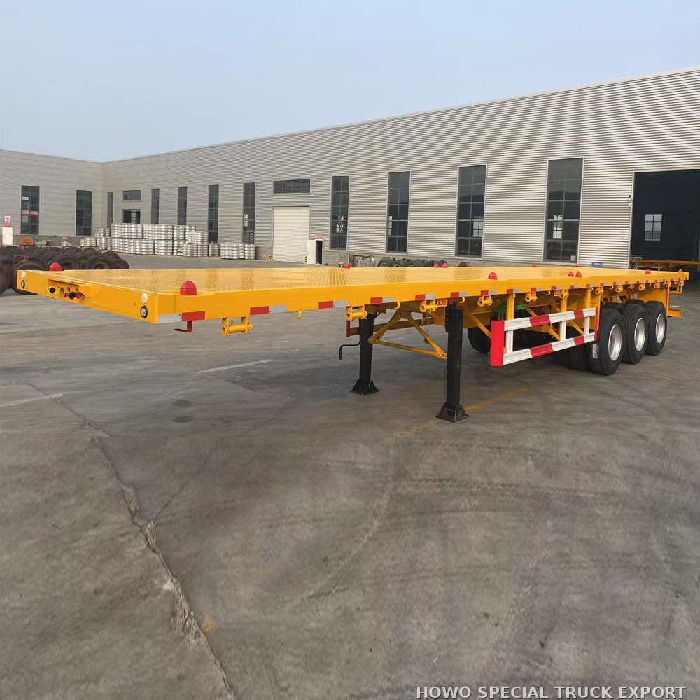 Semi-remorque plateau porte-conteneurs 3 essieux 40 ft 3 AXLE 40FT FLATBED CONTAINER TRAILER — photo 2 sur 6