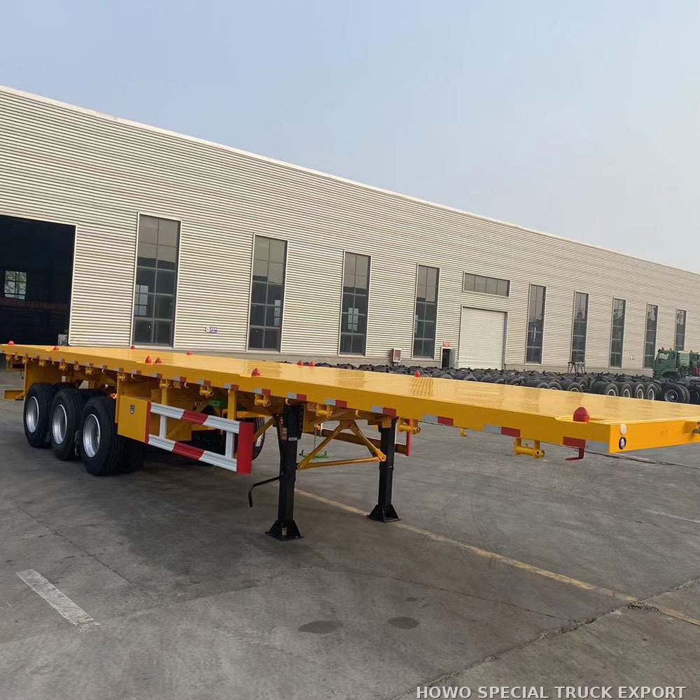 Semi-remorque plateau porte-conteneurs 3 essieux 40 ft 3 AXLE 40FT FLATBED CONTAINER TRAILER — photo 3 sur 6