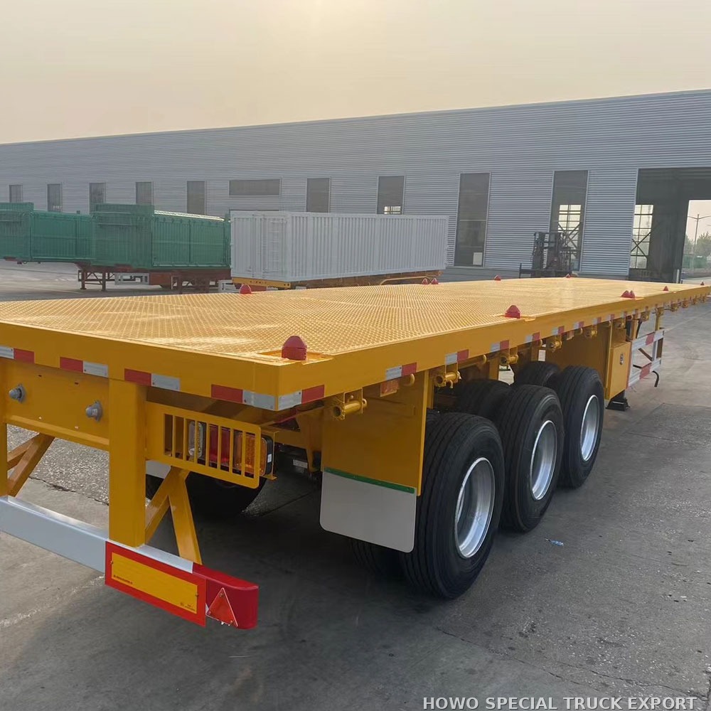 Semi-remorque plateau porte-conteneurs 3 essieux 40 ft 3 AXLE 40FT FLATBED CONTAINER TRAILER — photo 4 sur 6
