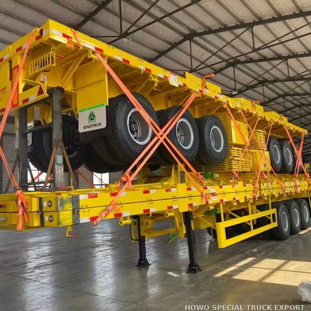 Semi-remorque plateau porte-conteneurs 3 essieux 40 ft 3 AXLE 40FT FLATBED CONTAINER TRAILER — photo 5 sur 6