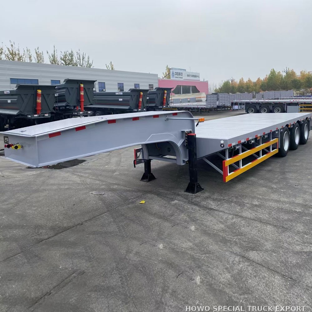 Semi-remorque surbaissée porte-engins 3 essieux 60 t 3 AXLE 60TON LOWBED TRAILER — photo 2 sur 6