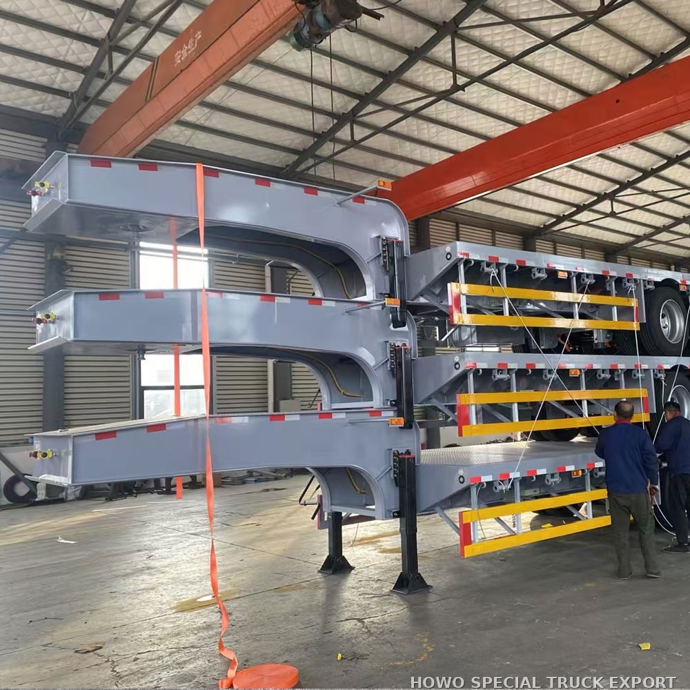 Semi-remorque surbaissée porte-engins 3 essieux 60 t 3 AXLE 60TON LOWBED TRAILER — photo 3 sur 6