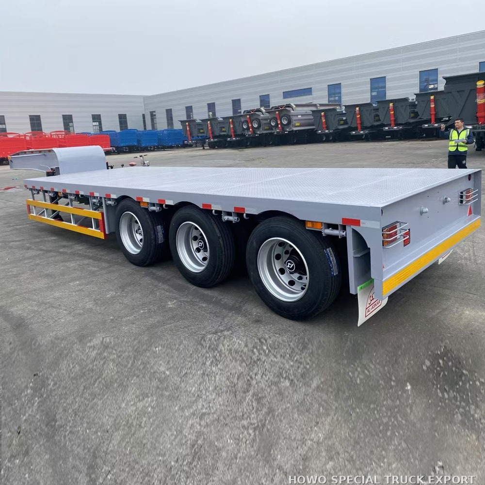 Semi-remorque surbaissée porte-engins 3 essieux 60 t 3 AXLE 60TON LOWBED TRAILER — photo 4 sur 6