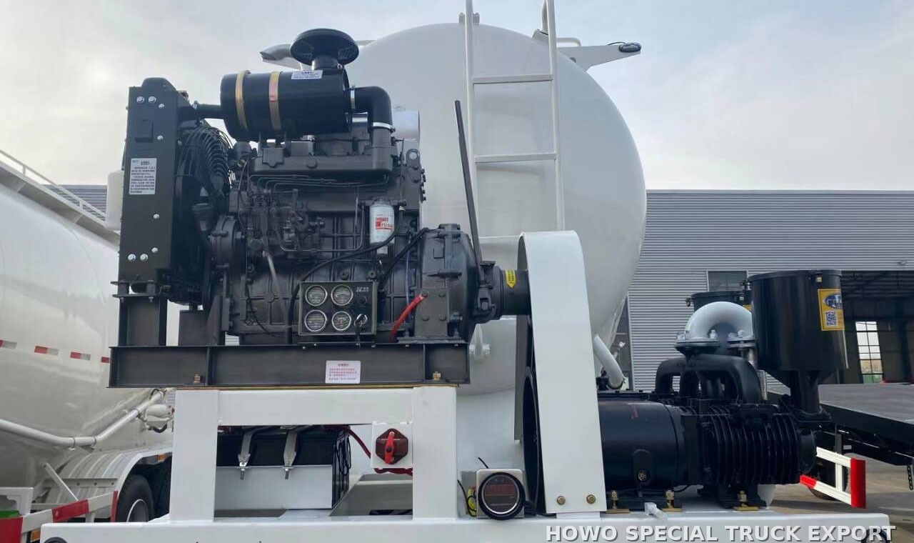 Semi-remorque citerne à ciment 3 essieux 45 t 3 AXLE BULKER CEMENT 45TON — photo de détail 4 sur 4