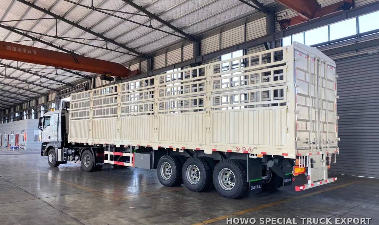 Semi-remorque à ridelles 3 essieux 60 t 3 AXLE FENCE CARGO 60TON — photo de détail 3 sur 4