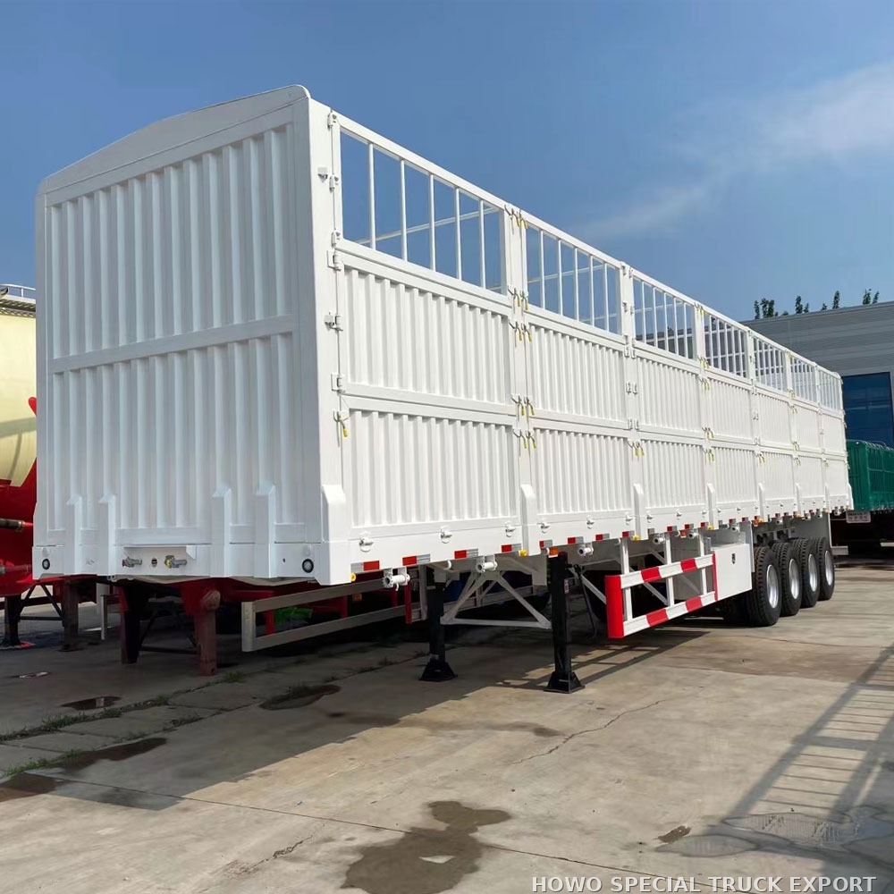 Semi-remorque à ridelles 3 essieux 60 t 3 AXLE FENCE CARGO 60TON — photo 2 sur 6