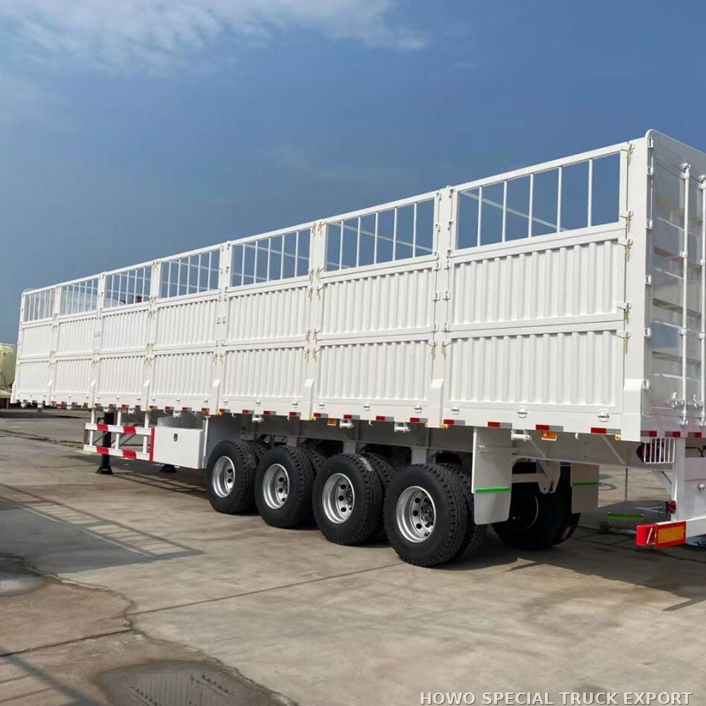 Semi-remorque à ridelles 3 essieux 60 t 3 AXLE FENCE CARGO 60TON — photo 3 sur 6