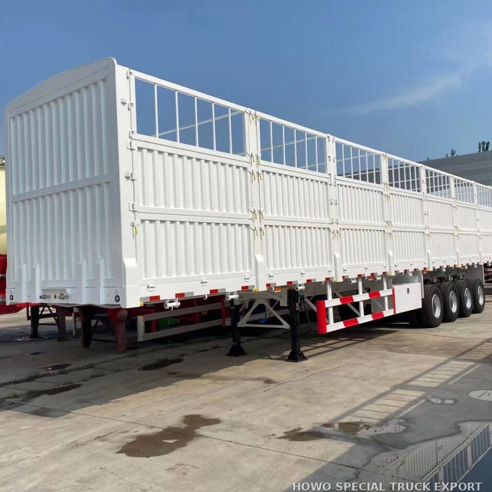 Semi-remorque à ridelles 3 essieux 60 t 3 AXLE FENCE CARGO 60TON — photo 4 sur 6