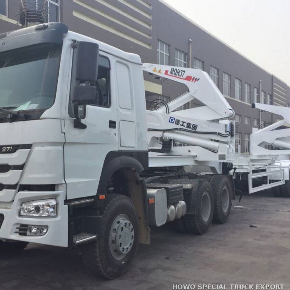 Semi-remorque à chargement latéral 3 essieux 40 ft avec grue XCMG 3 AXLE SIDE LOADER CRANE TRAILER — photo 4 sur 6
