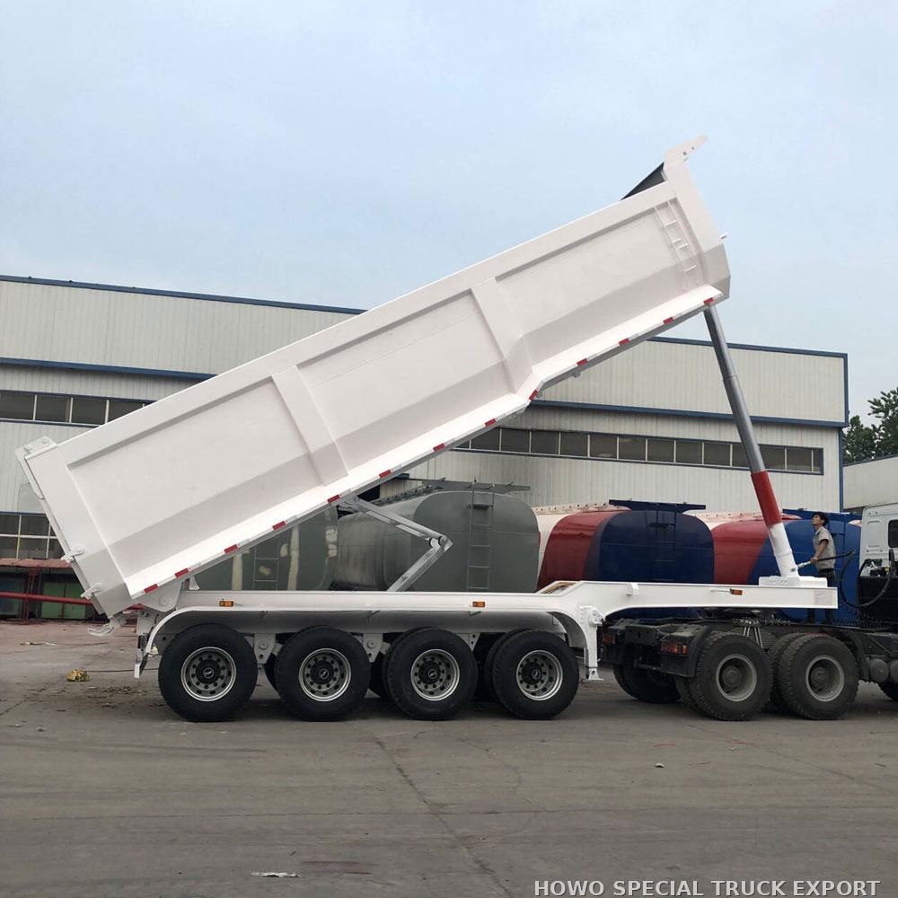 Semi-remorque benne 4 essieux 40 m³ 80 t 4 AXLE DUMP TRAILER 40CBM 80TON — photo 5 sur 6