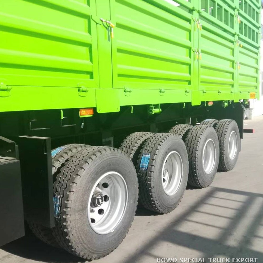 Semi-remorque à ridelles 4 essieux 80 tonnes 4 AXLE FENCE TRAILER 80TON — photo 3 sur 6