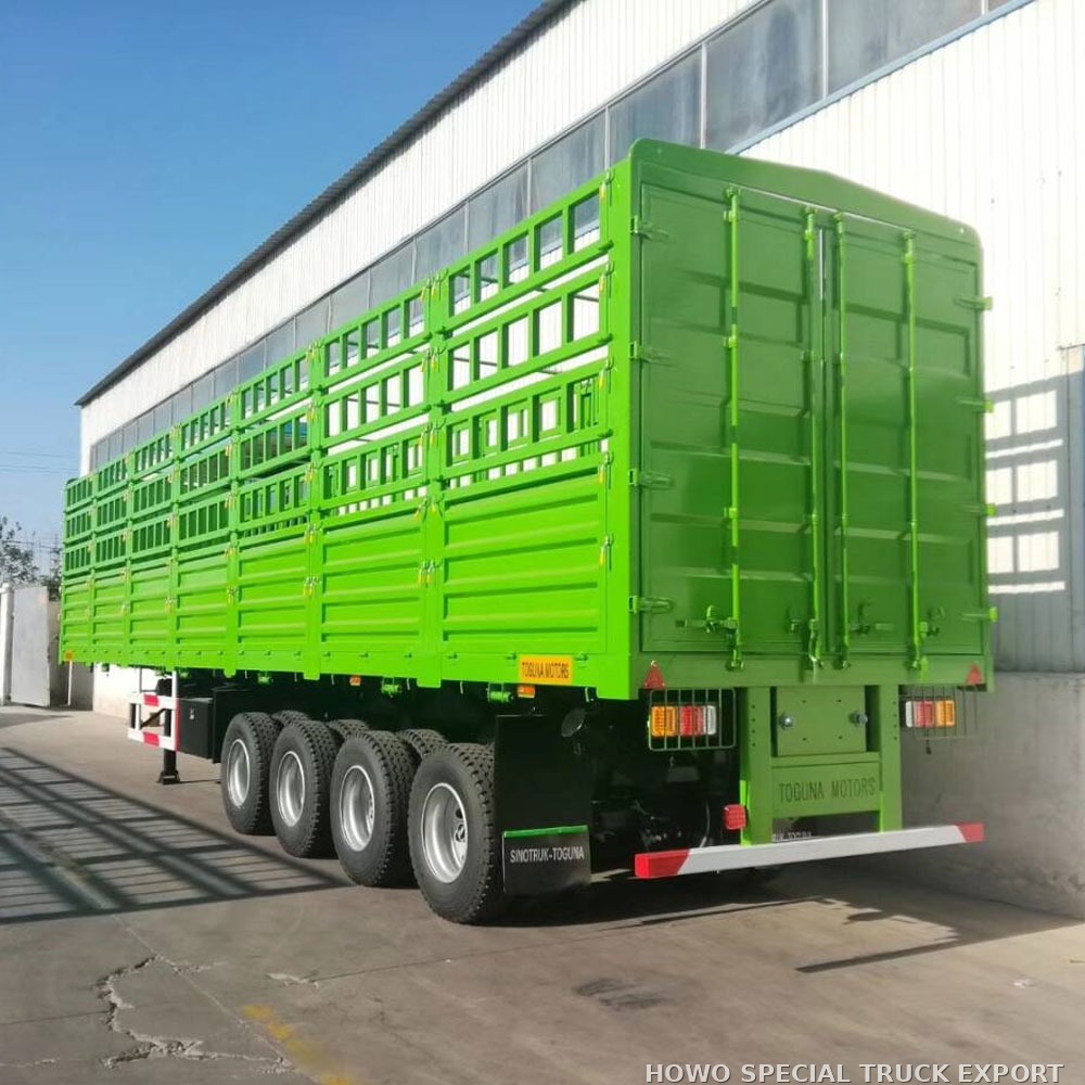 Semi-remorque à ridelles 4 essieux 80 tonnes 4 AXLE FENCE TRAILER 80TON — photo 4 sur 6