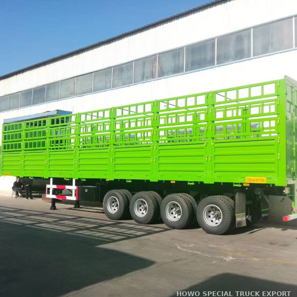 Semi-remorque à ridelles 4 essieux 80 tonnes 4 AXLE FENCE TRAILER 80TON — photo 5 sur 6
