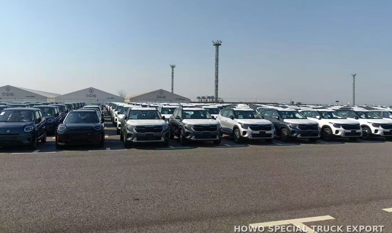 Dongfeng Rich 6 pick-up 4x4 DONGFENG RICH 6 PICKUP 4X4 — traitement anticorrosion par cire et préparation pour l’expédition maritime en RORO