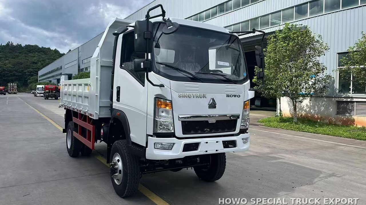Mini camion-benne HOWO 4x2 5 tonnes HOWO 4X2 MINI DUMP TRUCK 5TON — photo de détail 1 sur 4