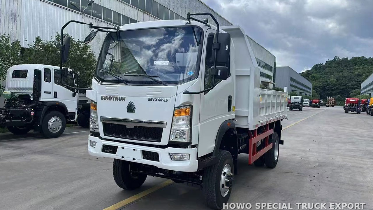 Mini camion-benne HOWO 4x2 5 tonnes HOWO 4X2 MINI DUMP TRUCK 5TON — photo de détail 4 sur 4