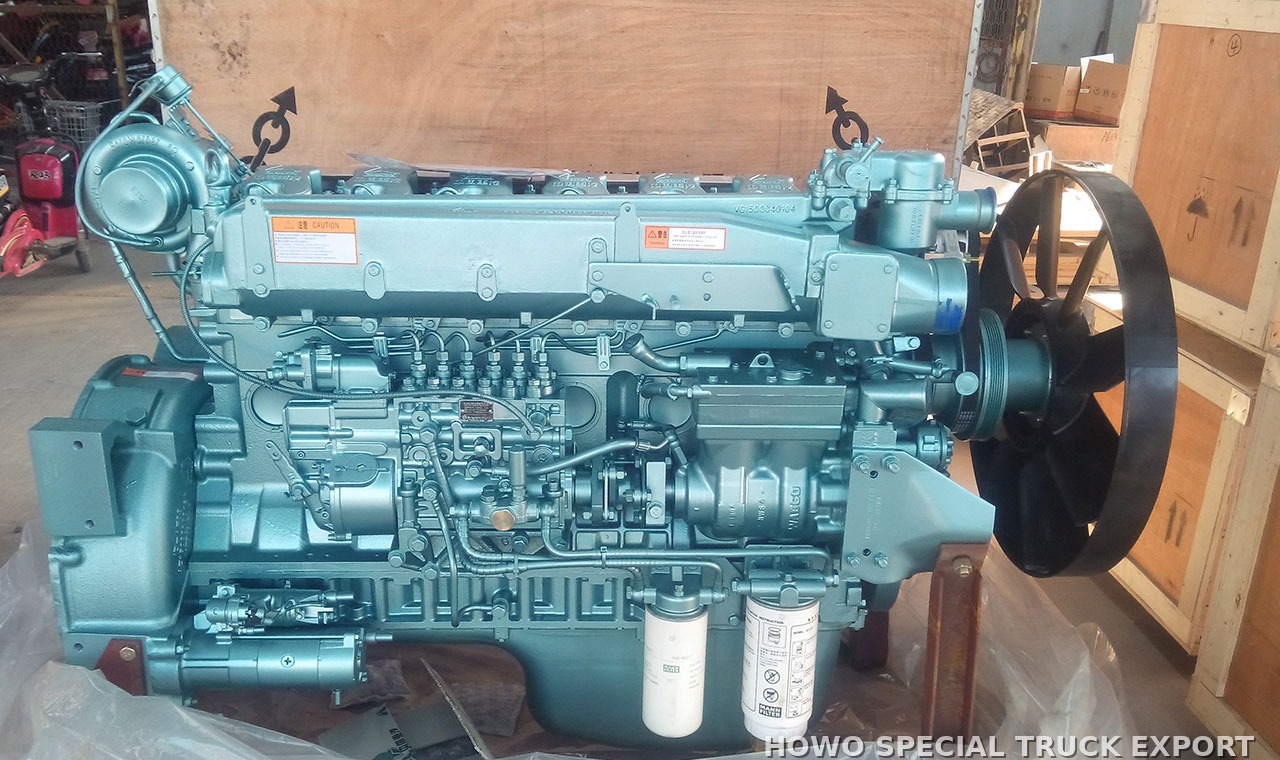 Moteur diesel HOWO WD615.47 371 ch HOWO WD61547 DIESEL ENGINE 371HP — photo de détail 3 sur 4